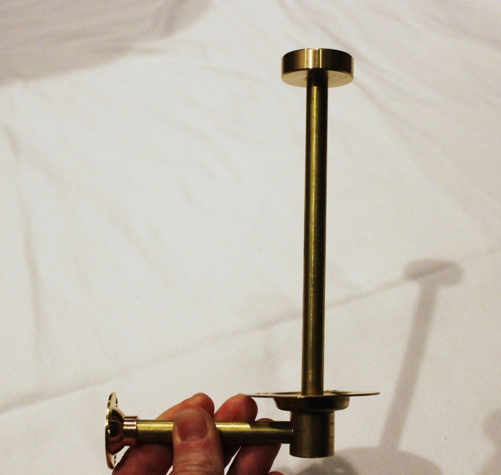 The Finished Holder Was Mounted Beside the Toilet