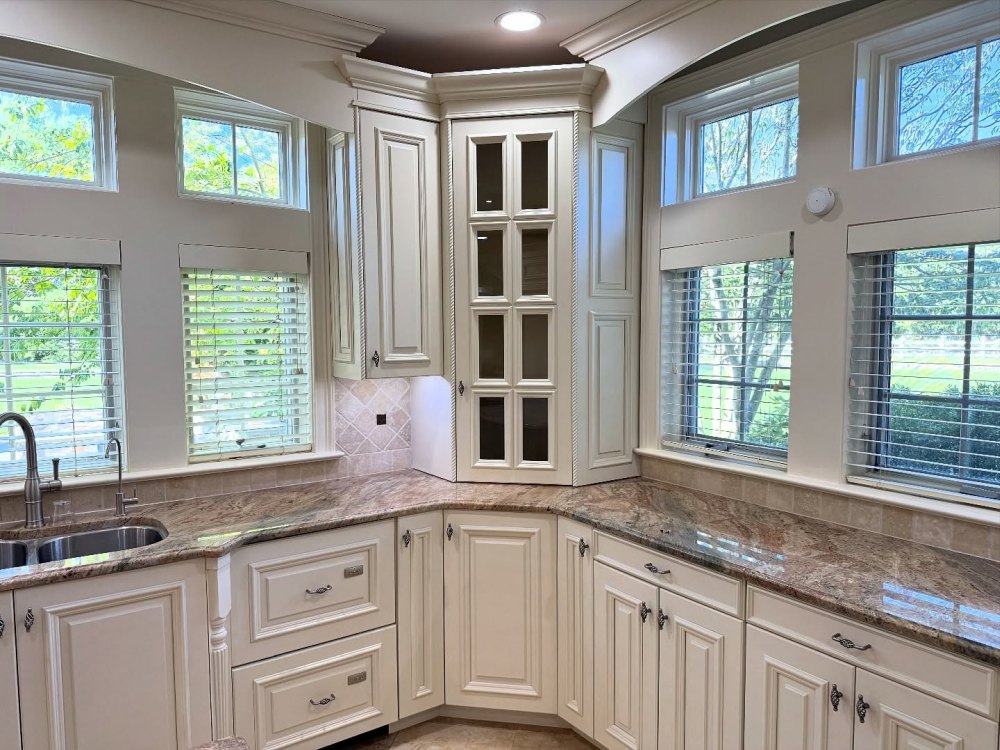 The Glass-Front Corner Cabinet Became a Different Feature