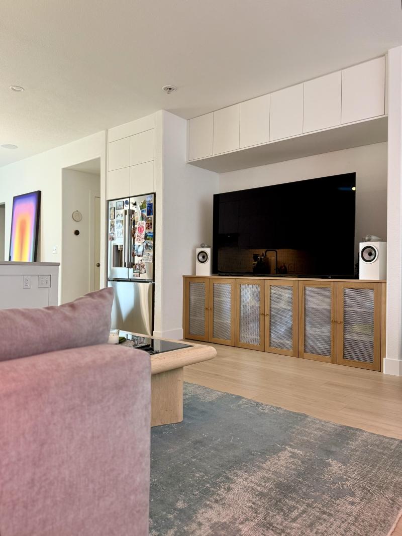 The Living Room Gained a Built-In Media Wall