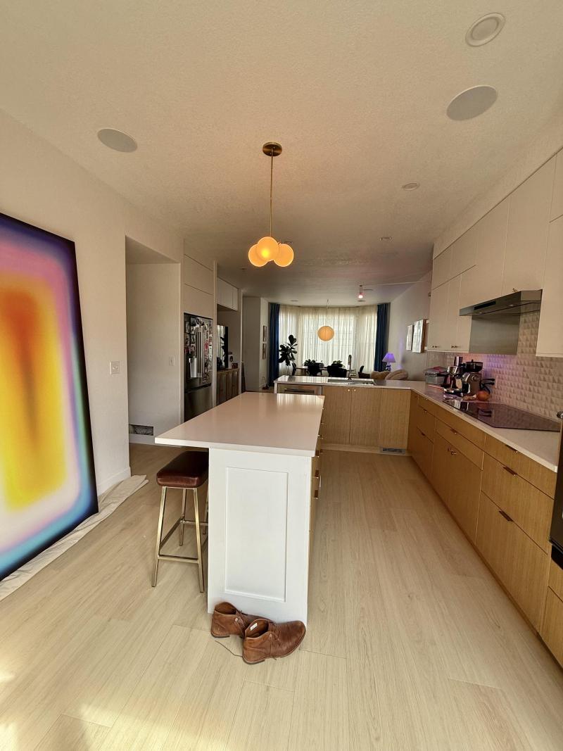 The New Kitchen Replaced the U-Shaped Layout With an Island