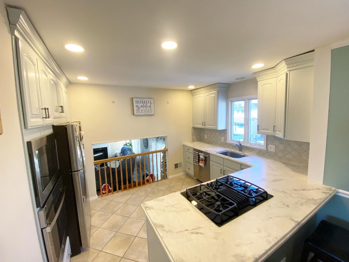 The Old Tile Floors Now Sit Beside a Different Color