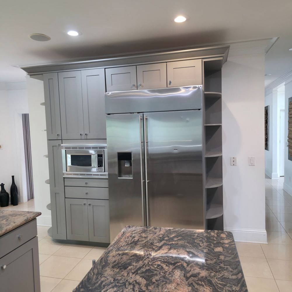 The Sink Area Kept Its Granite and Original Layout