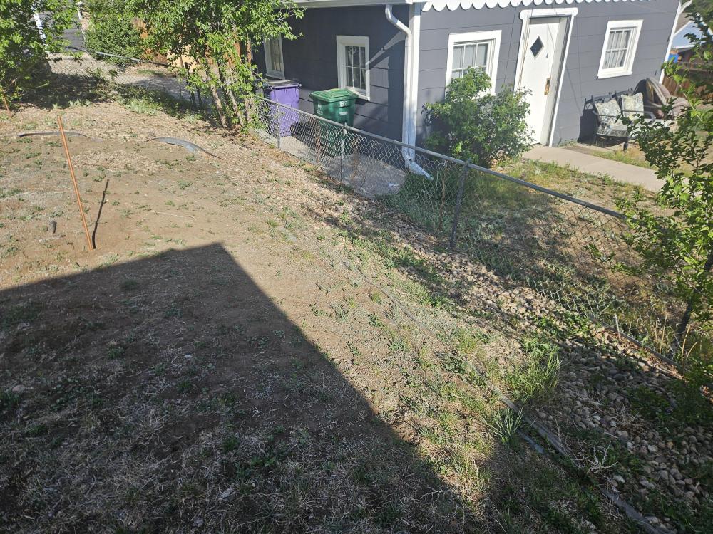 The Slope Took Away Space Beside the Fence