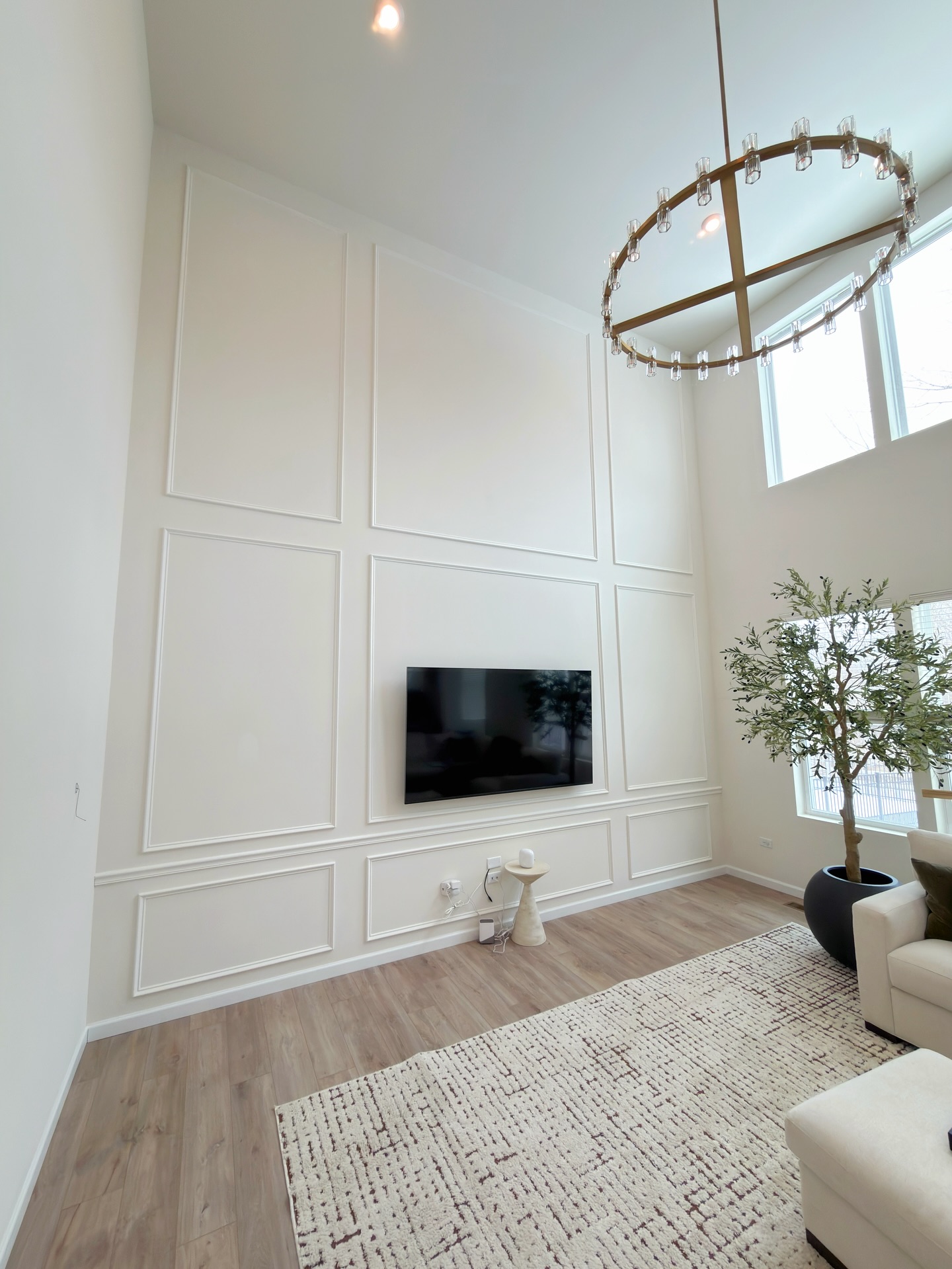 The TV Became Part of the Wall Design