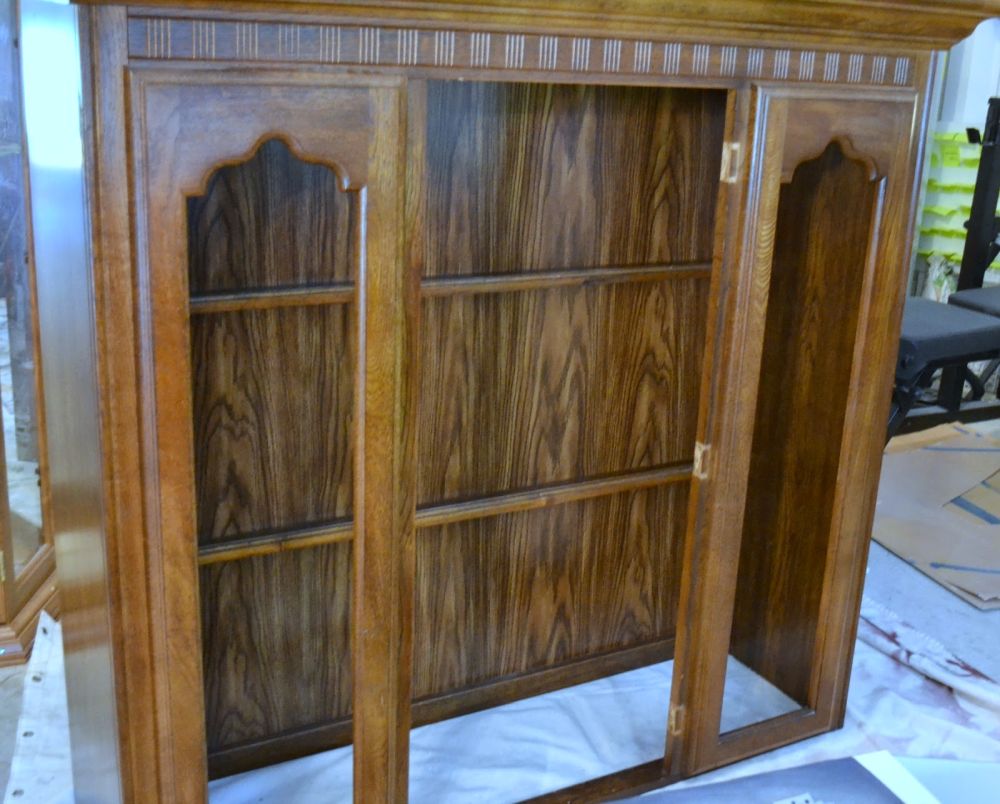 The Upper Section Combined Wood and Laminate