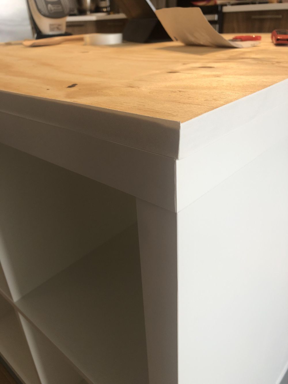 They Joined Three IKEA KALLAX Shelves and Turned Them Into More Than Kitchen Storage