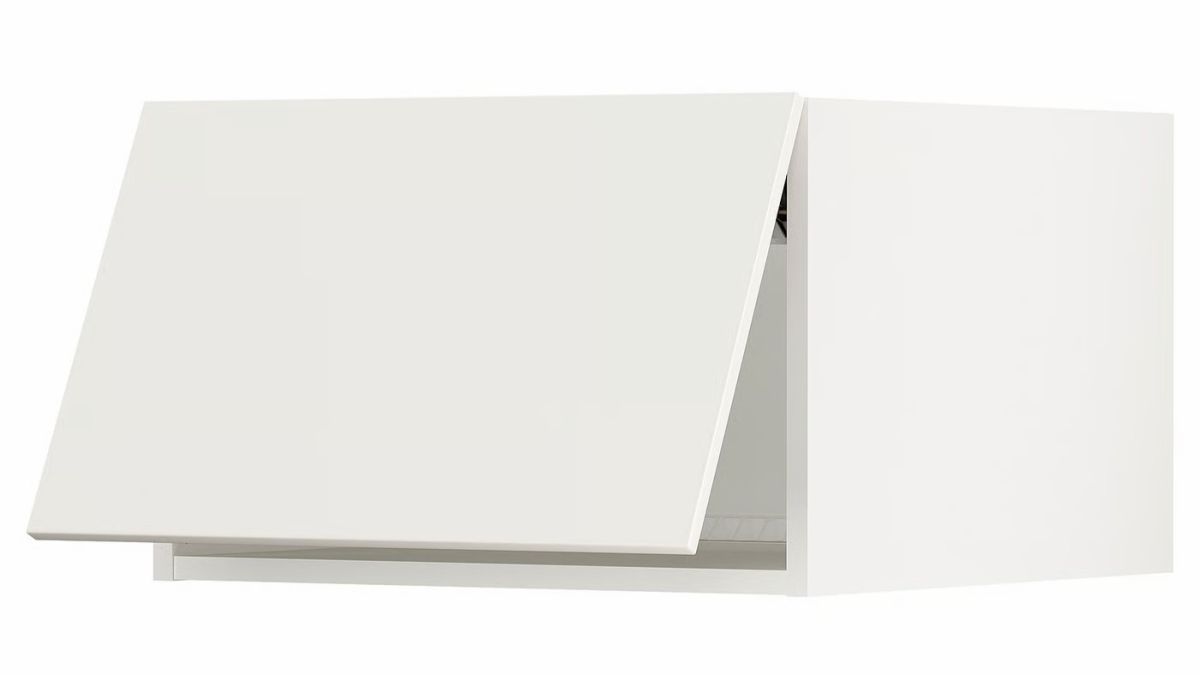 They Put IKEA Cabinets Made for Above the Fridge Beneath Their Living Room Windows