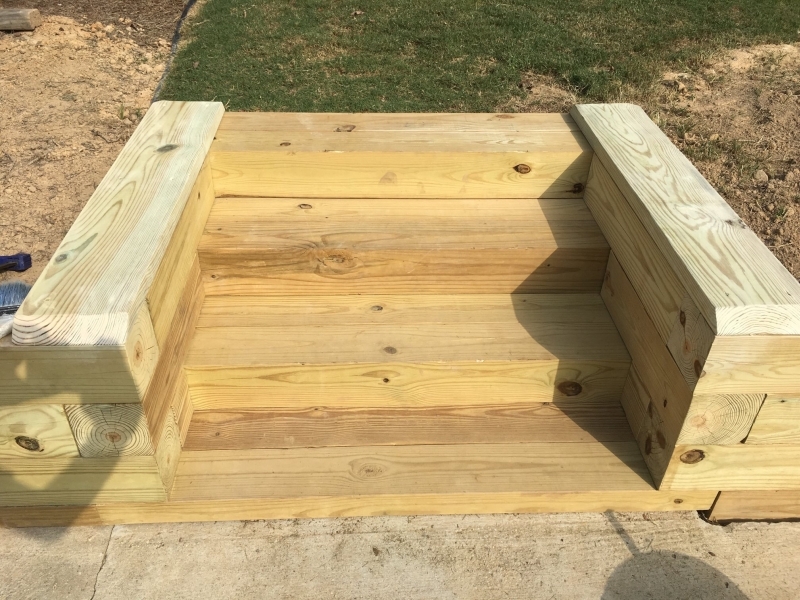Thick Timber Sides Framed the Staircase
