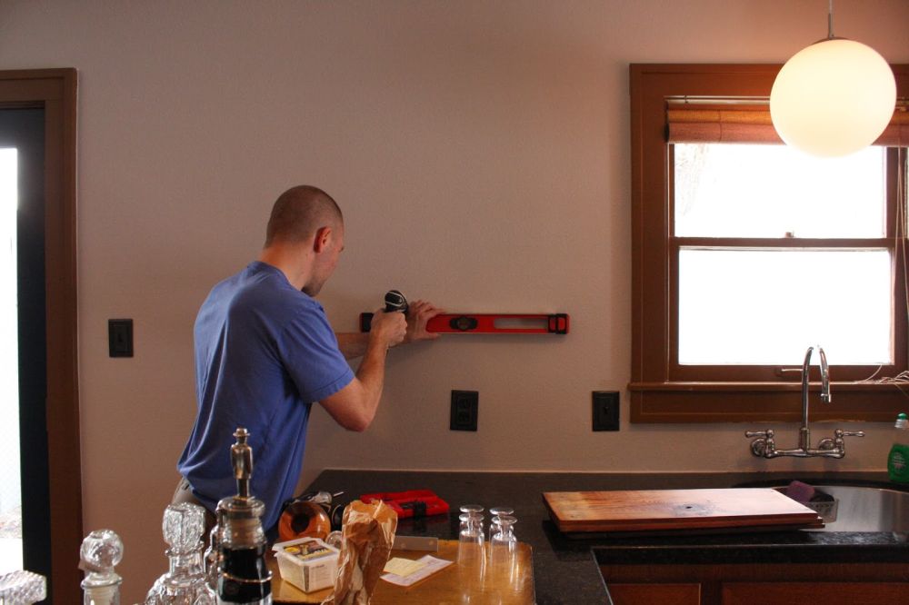 Two rows added storage above the counter