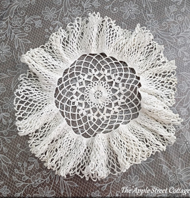Vintage Crochet Doily Had the Shape for a Ghost