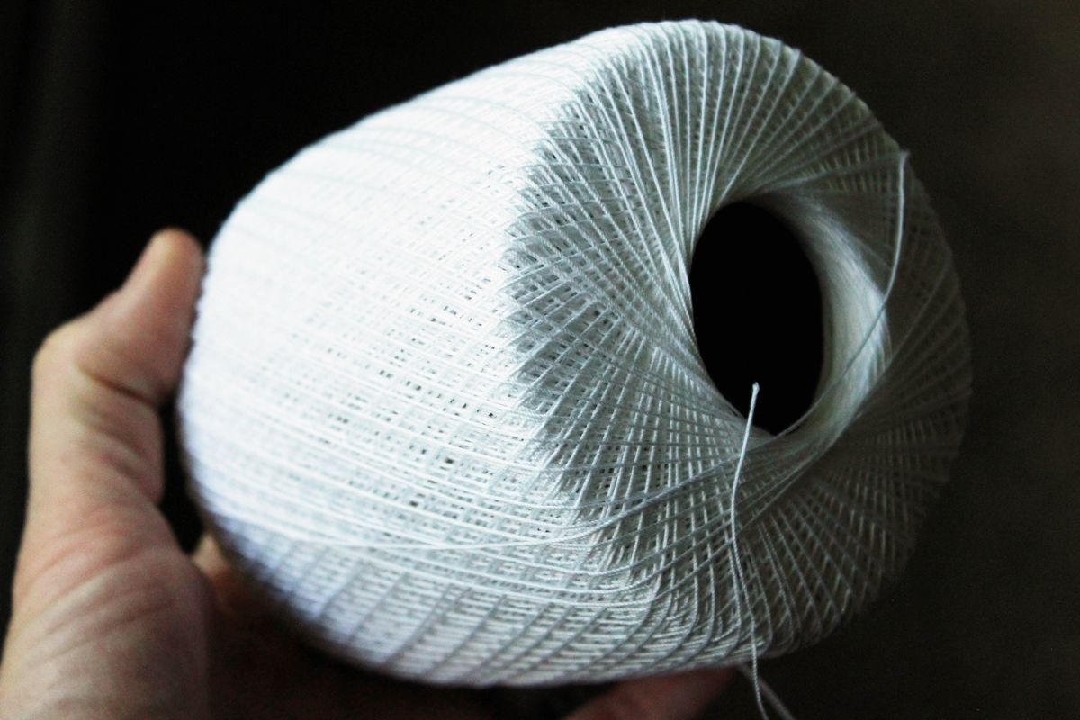 White Cotton String Filled the Skull Without Covering the Eyes