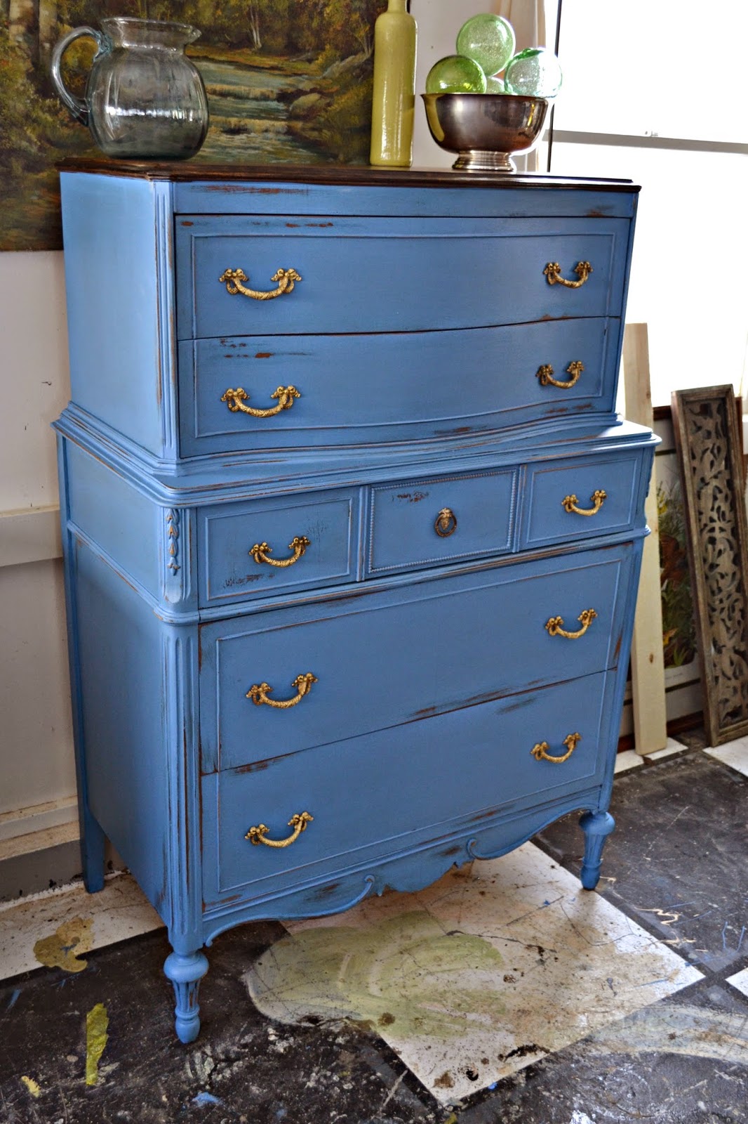 changed the chest without removing the curved drawers