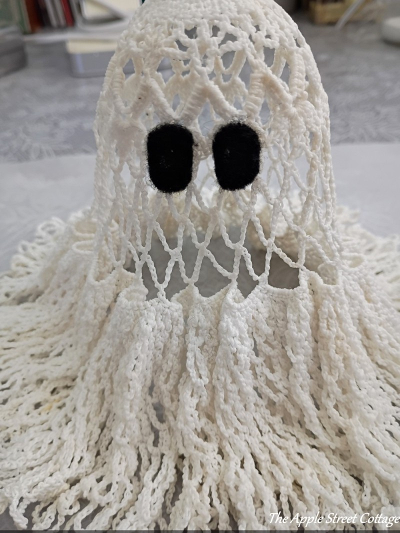oval eyes cut from black felt