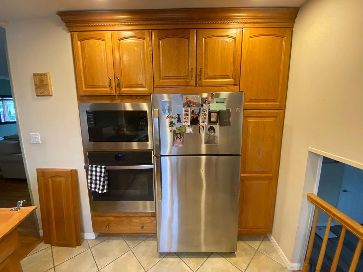 second cabinet wall surrounded