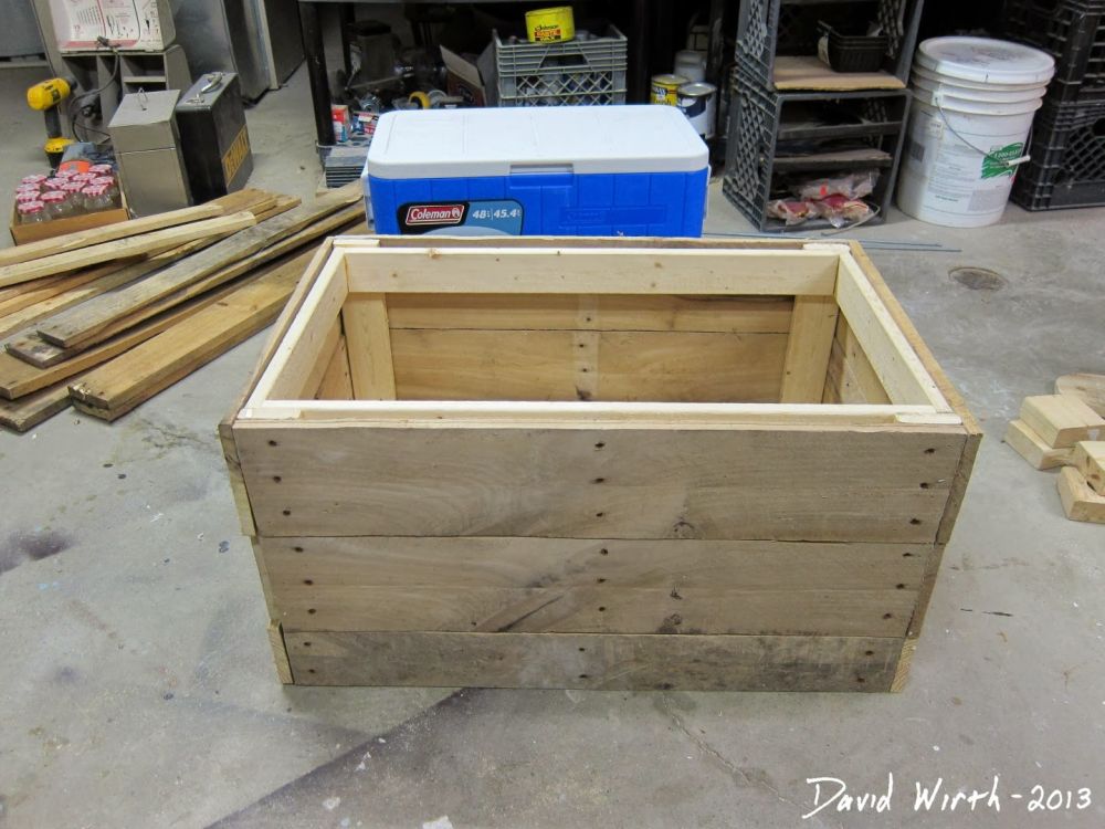 upper rim received another layer of wood