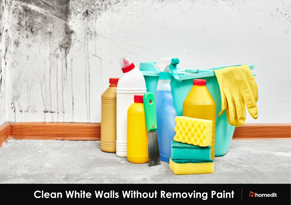 How to clean store white walls