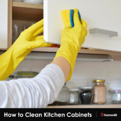 How to Clean Kitchen Cabinets without Removing the Finish