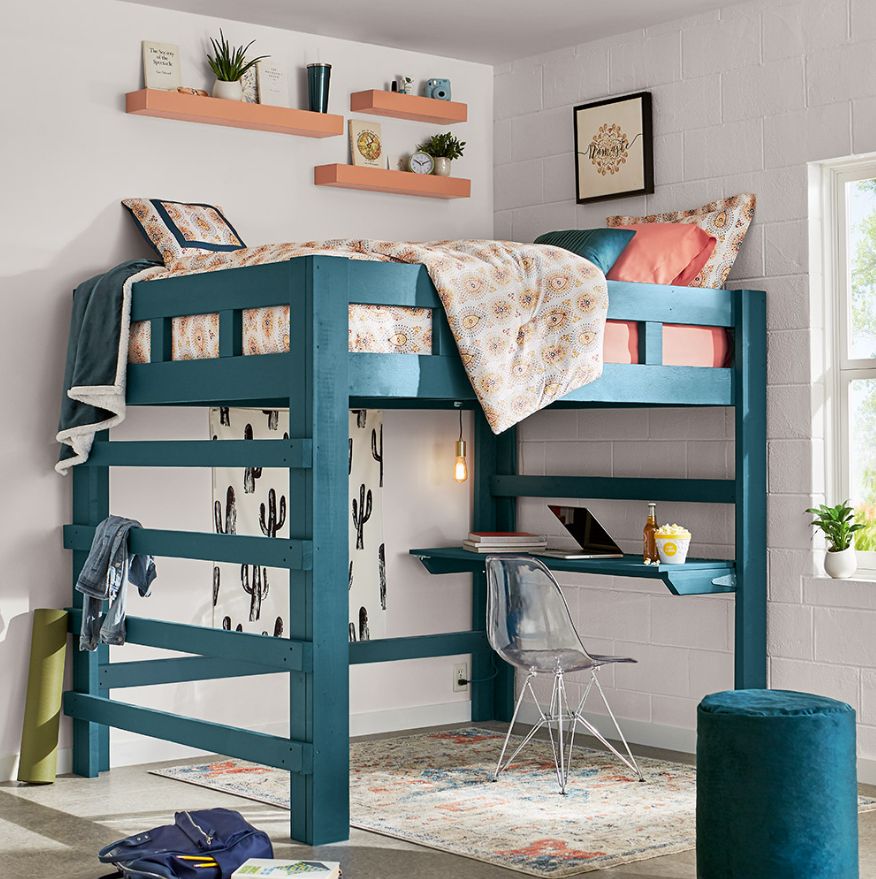 DIY Loft Bed with Desk