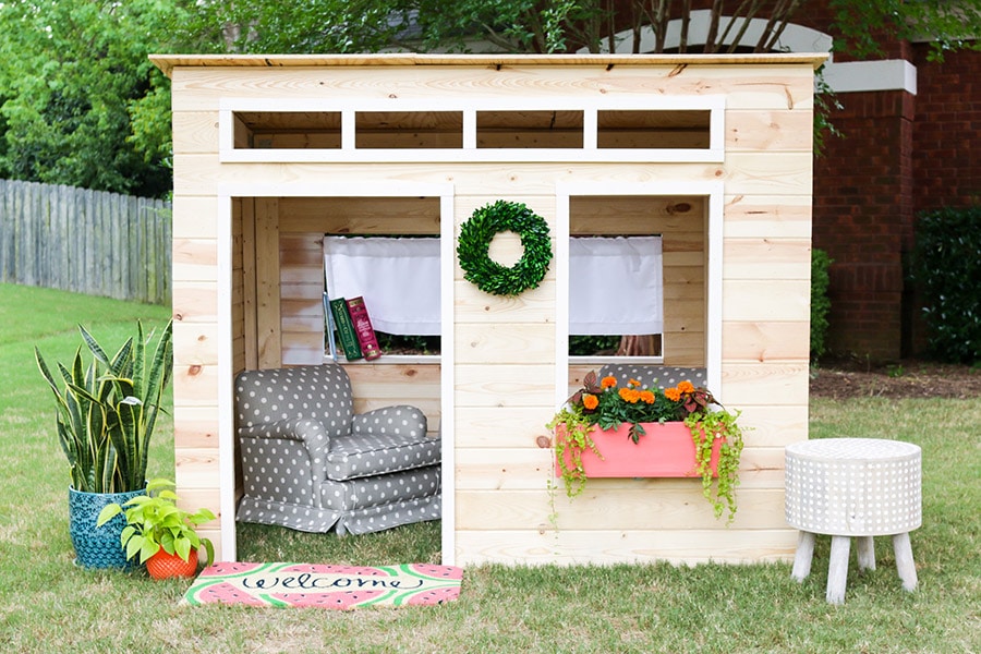 Build your store own wooden playhouse